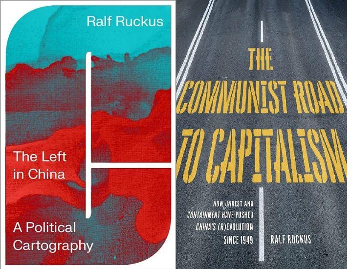 랄프 루커스의 최근작 'The Left in China'(좌)와 전작 'The Communist Road To Capitalism'(우) 표지