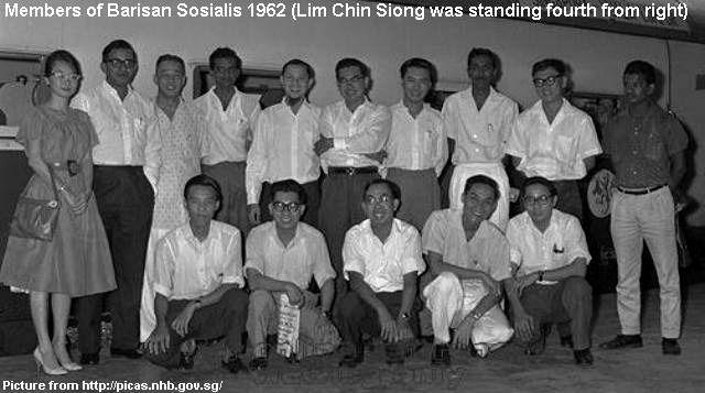 1962년, 싱가포르 사회주의전선 활동가들