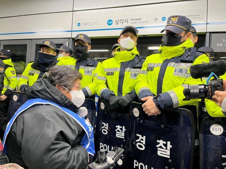 전국장애인차별철폐연대 이형숙 활동가 (이형숙 페이스북)